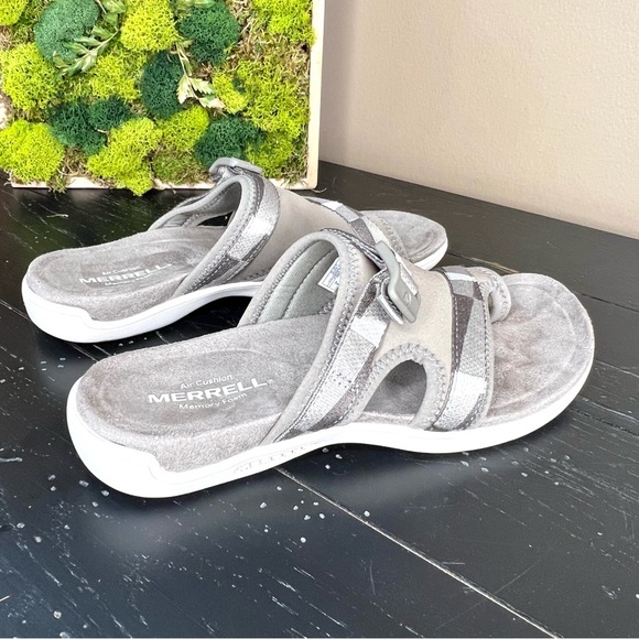 ⭐️ Merrell District 3 Post Sandal Brindle Color Size 6 - Picture 8 of 11